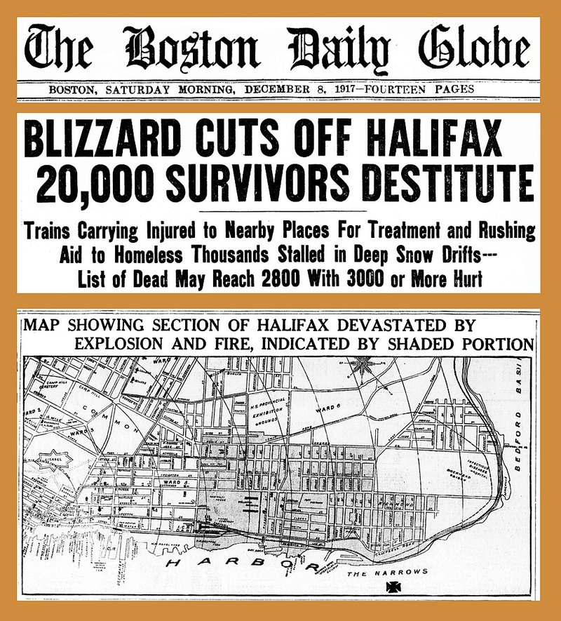 1024px 19171208 halifax explosion with map the boston daily globe 17a7b3ce00f0dd9430ab6b8818c1d5ff 800 Paranormal Daily News